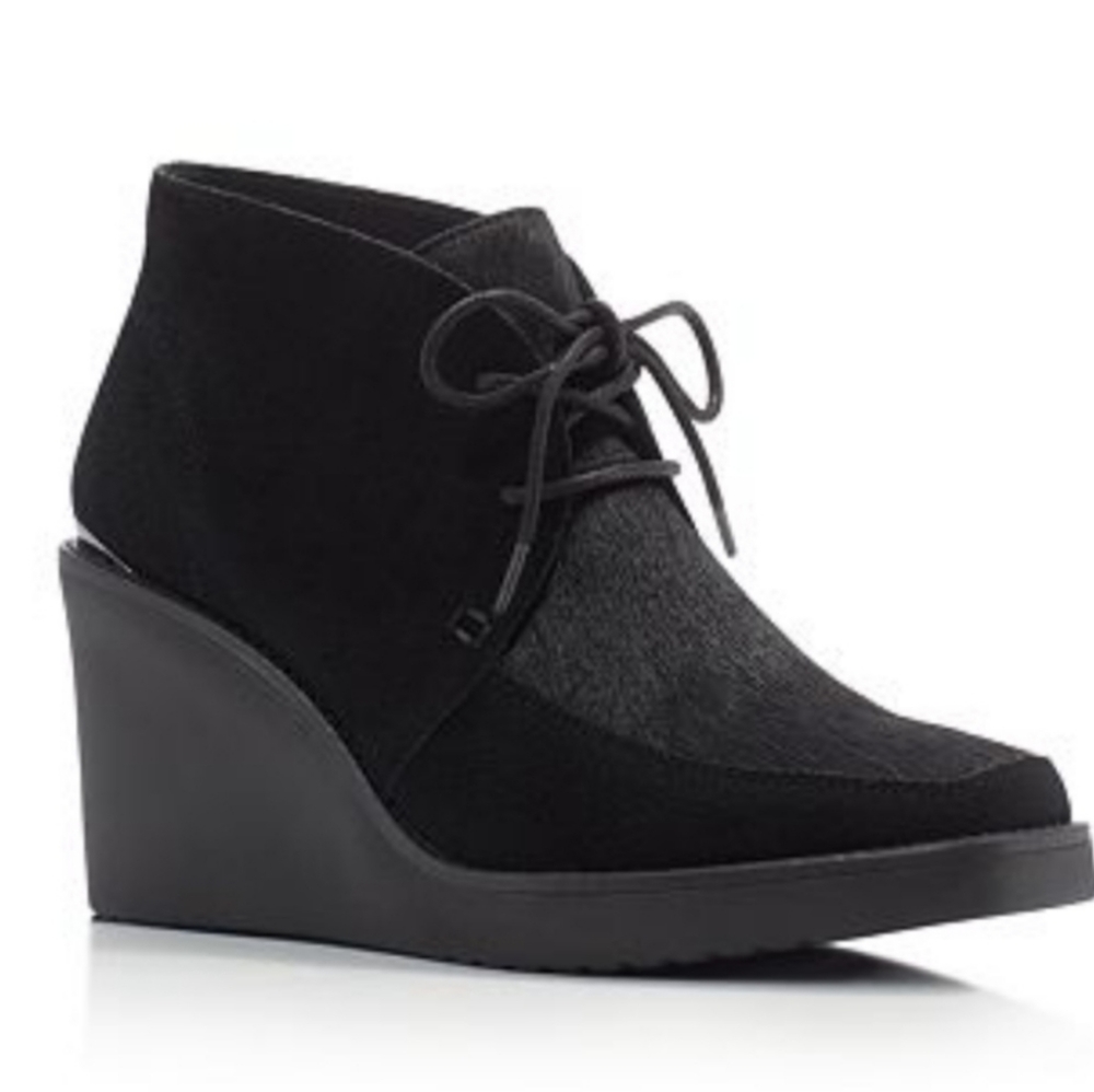 Donald Pliner Calf Hair Wedge Boot